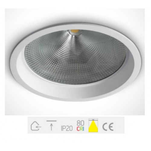 ONE Light, 10130CD/W/W, White COB Dark Light LED 30W WW + Driver 230V