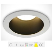 10130ED/W/B/W, White LED 30W WW IP20 230V Dark Light Black Reflector