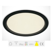 ONE Light, 10130U/B/C, BLACK SMD LED UGR19 30W CW IP44 230V