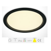 ONE Light, 10130U/B/W, Black SMD LED UGR19 30W WW IP44 230V