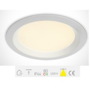 10130UV/W, White SMD LED UGR19 30W Variable CCT WW CW DL IP44 230V