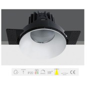 10150T/W/W, WHITE LED 50W@1400mA / 38W@1050mA WW 24deg Trimless