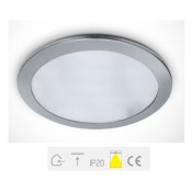 ONE Light, 10215D/MC, Brushed Chrome Recessed Downlight 2xE27 15W