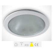 ONE Light, 10220D/W, White 2xE27 Recessed Downlight 20W