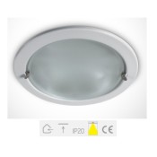 ONE Light, 10220E/W, White 2xE27 Recessed Downlight 20W