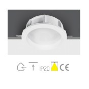 ONE Light, 10220GT1, Recessed Gypsum Downlight LED 2xE27 20W
