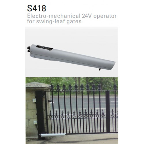 FAAC (104301) S418 Electro-Mechanical 24V Operator for Swing-Leaf Gates