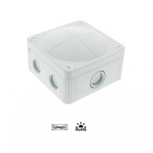 105598, White COMBI 407/empty IP66/67/W Junction Box (95x95x60)