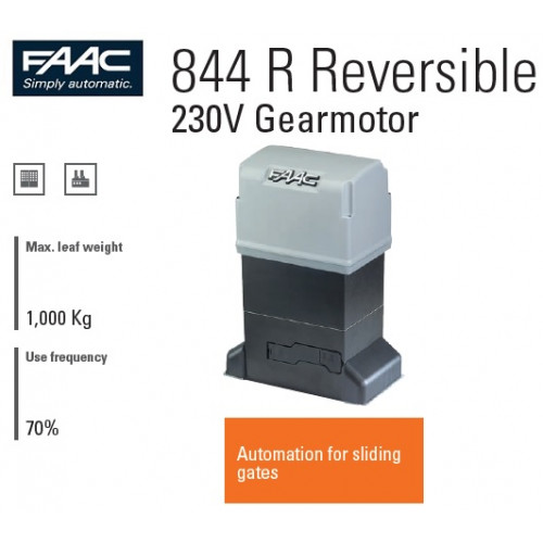 FAAC (109897) 844 R Reversible Operator (1000 Kg)