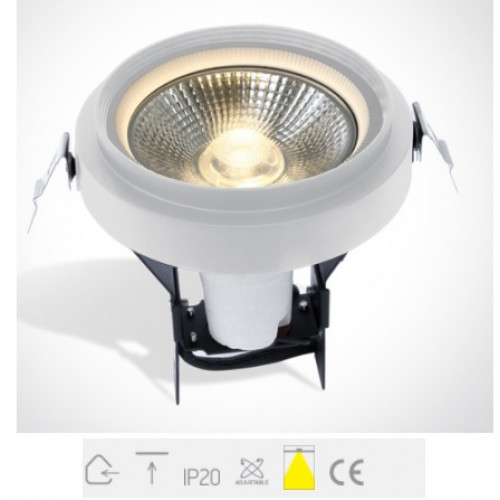 ONE Light, 11070TR/W, White PAR30 70w E27 Module Trimless
