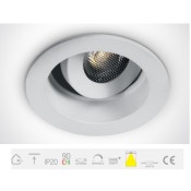 ONE Light, 11103BD/W/W, White COB 3W WW 350mA Dark Light 36deg Adjustable