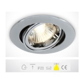 ONE Light, 11103C/C, Chrome MR11 35W Recessed Adjustable Spot