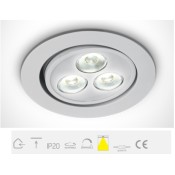 ONE Light, 11103LW/D/35, White LED DL 3w 35d 350mA