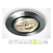 11103N/AL/D/35, AL LED DL 3w 35d 350mA Adjustable Recessed Spot