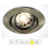 ONE Light, 11105C/ABS, Antique Brass 50W Recessed Adjustable