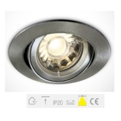 ONE Light, 11105C/MC, Brushed Chrome 50W Recessed Adjustable MR16 Spot