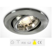 ONE Light, 11105CF/MC, Brushed Chrome 35W GU10 Firehood Adj MR16