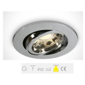 ONE Light, 11105CGU/C, Chrome Recessed Adjustable GU10 50w