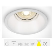 ONE Light, 11105TG/W, White 50w DL Recessed Round Adjustable GU10