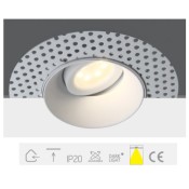 ONE Light, 11105UTR/W, White MR16 GU10 50W Trimless DL Adjustable