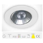 ONE Light, 11106KD/W, LED 6,3W WW 38deg Dimmable Recessed 230V