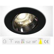 ONE Light, 11110E/B/W, Black LED 10W WW IP20 30deg 230V Dark Light