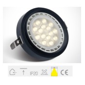 ONE Light, 11110TR/B, Black R111 GU10 Module Trimless