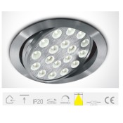 11118L/D/35, Aluminium LED DL 18w 35d 350mA Adjustable Downlight