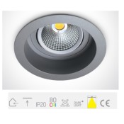 ONE Light, 11118TR/G/C, Grey LED 18w CW 35d Semi-Trimless + Driver