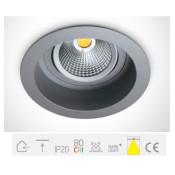 ONE Light, 11118TR/G/W, Grey LED 18w WW 35d Semi-Trimless + Driver