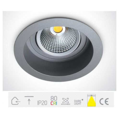 ONE Light, 11118TR/G/W, Grey LED 18w WW 35d Semi-Trimless + Driver