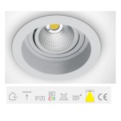 ONE Light, 11118TR/W/C, White LED 18w CW 35d Semi-Trimless + Driver