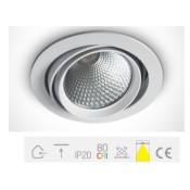 ONE Light, 11120B/W/C, White COB LED 20w CW 36d IP20 230v