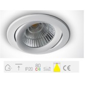 ONE Light, 11120C/W/W, White COB LED 20w WW 38d + Driver 230v