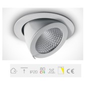 ONE Light, 11120F/W/W, White COB LED 20w WW 36d IP20 230v