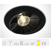 ONE Light, 11130E/B/W, Black LED 30W WW IP20 30deg 230V Dark Light