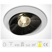 ONE Light, 11130E/W/W, White LED 30W WW IP20 30deg 230V Dark Light