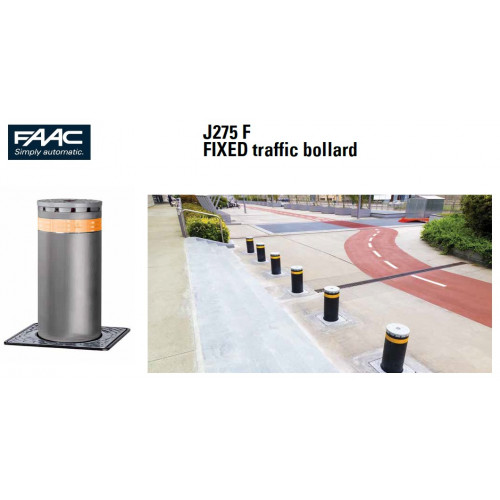 FAAC (116020) J275 F H600 FIXED Traffic Bollard, Commercial