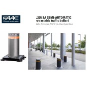116060, J275 SA H600 Stainless Steel Semi-Automatic Retractable Traffic Bollard, Commercial