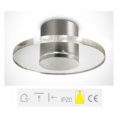 ONE Light, 12101/AL/W, Aluminium LED Warm White 240v 6x0,2W