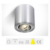 ONE Light, 12105AB/AL, Aluminium GU10 10W MR16 Ceiling Light