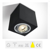 ONE Light, 12105AC/B, Black GU10 10W MR16 Ceiling Light