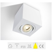 ONE Light, 12105AC/W, White GU10 10w MR16 Ceiling Light