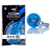 GripIt (252-2530) 25mm Blue Plasterboard Fixing - Pack of 25