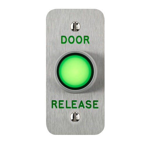 3E0650-1NS-E-DR, Illuminated Button Narrow Stile SSS "Door Release"