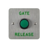 3E0656-1-E-GR, HIGH IMPACT PUSH BUTTON 1 Gang SSS Engraved "Gate Release"