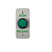 3E0656-1NS-E-DR, HIGH IMPACT PUSH BUTTON Narrow Stile SSS Engraved "Door Release"