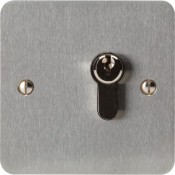 3E0668-1DP, Euro Profile Cylinder (Not Supplied)  Keyswitch 2 Position Momentry