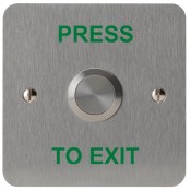 3E0688-1PTE, VR 22mm Mount 1 Gang SSS "Press to Exit"