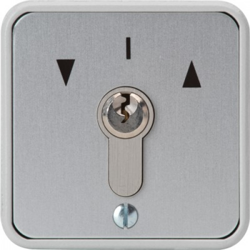 3E3KS230-MOM, Euro - Profile Keyswitch, Spring Return, Momentary Contact